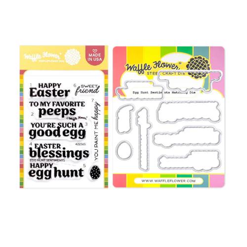 Waffle Flower - Egg Hunt Sentiments Combo