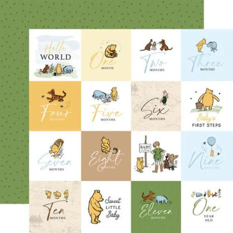 Echo Park Winnie The Pooh Baby 12x12 Inch Collection Kit (WPB442016) - Postage as per Actual