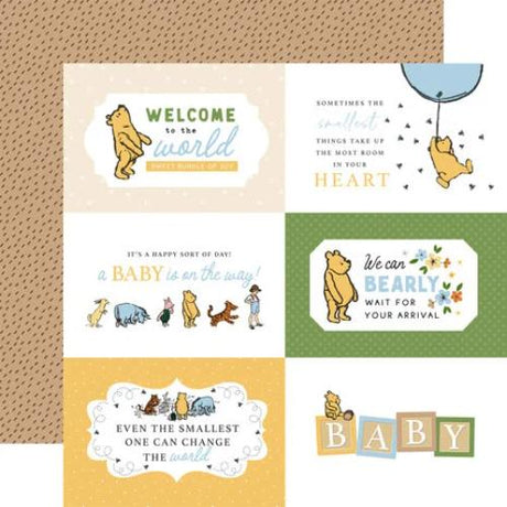 Echo Park Winnie The Pooh Baby 12x12 Inch Collection Kit (WPB442016) - Postage as per Actual