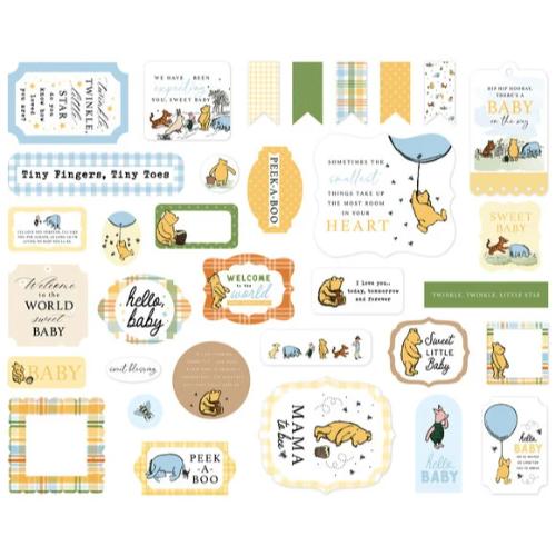Echo Park Winnie The Pooh Baby Ephemera (WPB442024)