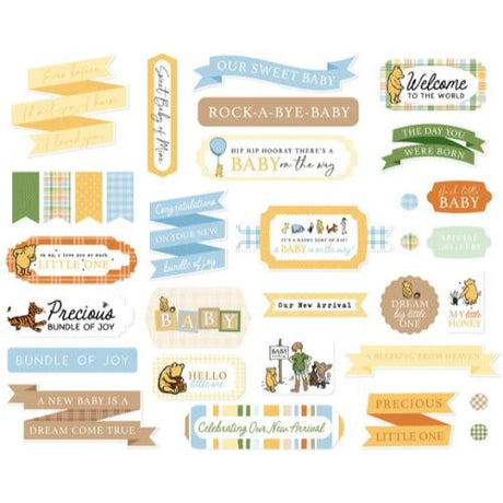 Echo Park Winnie The Pooh Baby Titles & Phrases (WPB442032)