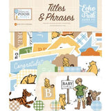 Echo Park Winnie The Pooh Baby Titles & Phrases (WPB442032)