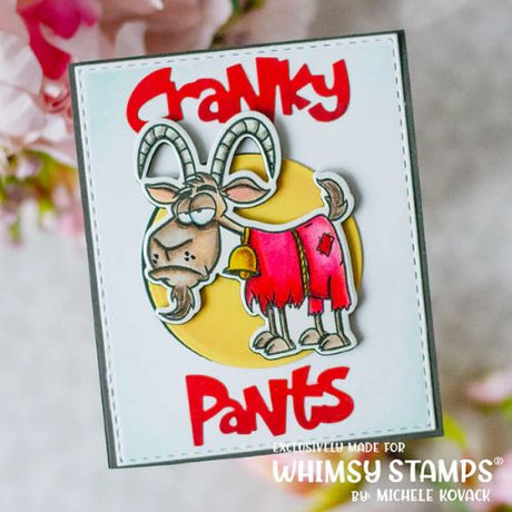 Whimsy Stamps - Cranky Pants Outline Die