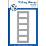 Whimsy Stamps - Slimline Five Frames Die