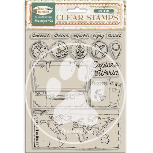 Stamperia Art of Travelling Clear Stamps (WTK209)