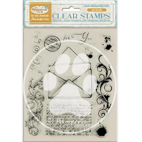 Stamperia Masquerade Clear Stamps Letter (WTK210)