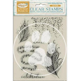 Stamperia Masquerade Clear Stamps Feathers (WTK211)