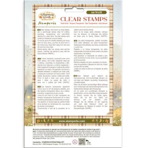 Stamperia Whispering Woods Clear Stamp Mushrooms and Fairies (WTK225)