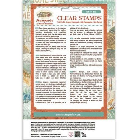 Stamperia Furry Friends Clear Stamp 2 Patterns (WTK227)