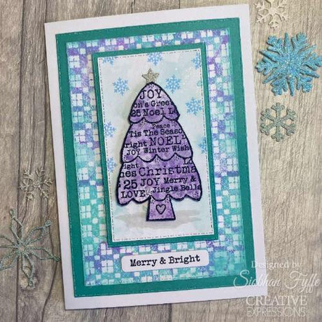 Woodware Clear Singles Tree Wishes 3 in x 4 in stamp Set