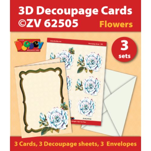 3D Decoupage-Cards Flowers 505