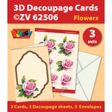 3D Decoupage-Cards Flowers 506