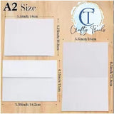 Crafty Trails - A2 Cards & Envelopes - Bright White (50pk)