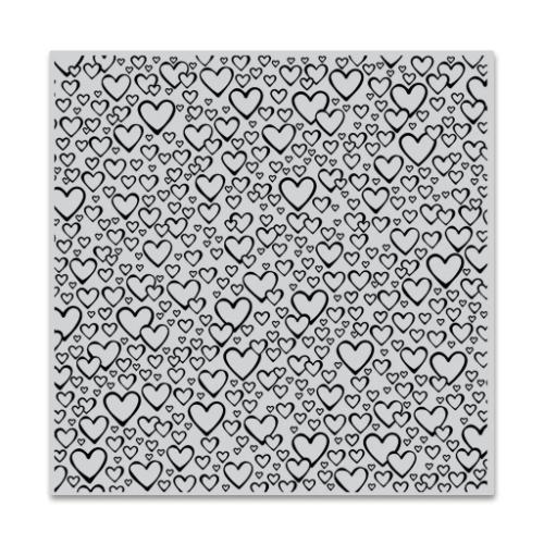 Hero Arts - CLiNGS Rubber Stamp: CG758 Bursting with Love Bold Prints