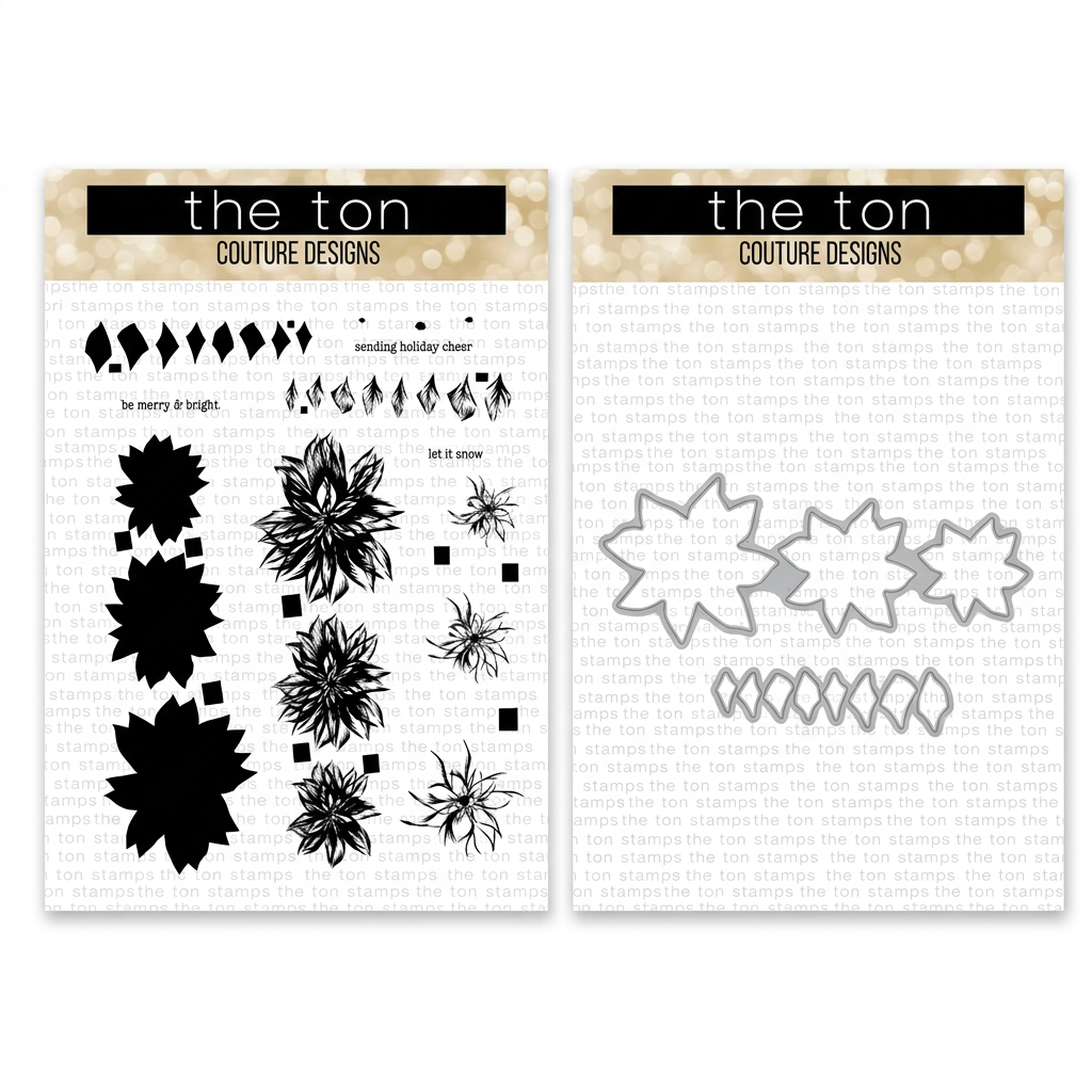 The Ton Stamps - Dashing Poinsettias Bundle