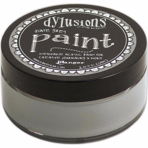 Dylusions By Dyan Reaveley Blendable Acrylic Paint 2oz Slate Grey - Krafters Cart