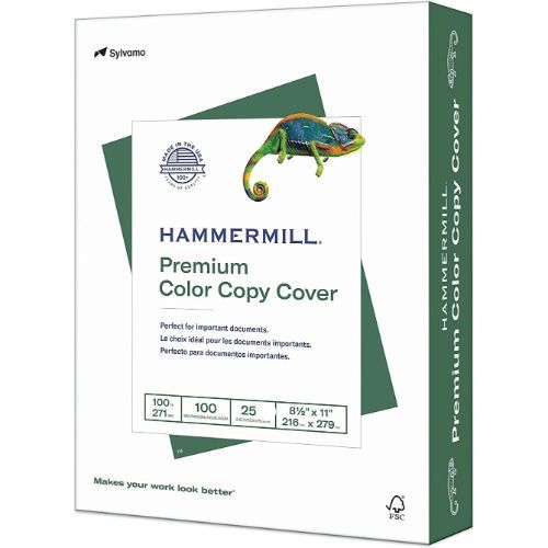 Hammermill Cardstock, Premium Color Copy, 100 lb, 8.5x11 25/Pkg - Packed inhouse