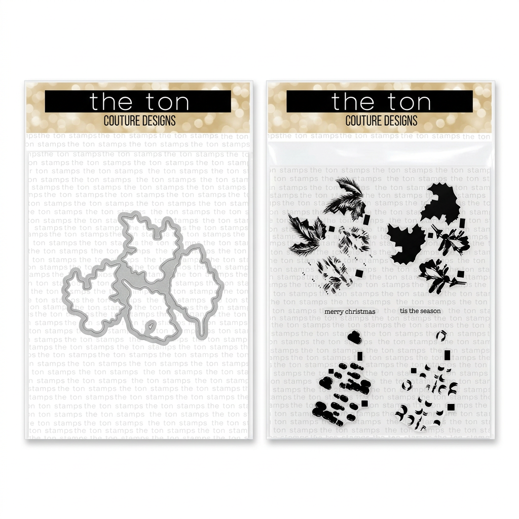 The Ton Stamps - Holly Bits Coordinating Die Bundle