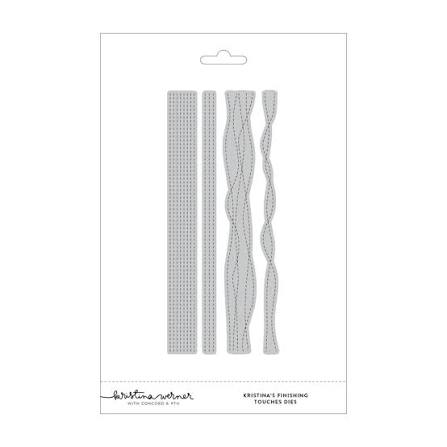 Concord & 9th - Kristina's Finishing Touches Stamp Set (4 x 8), Dies & Stencil Bundle - Postage as per Actual