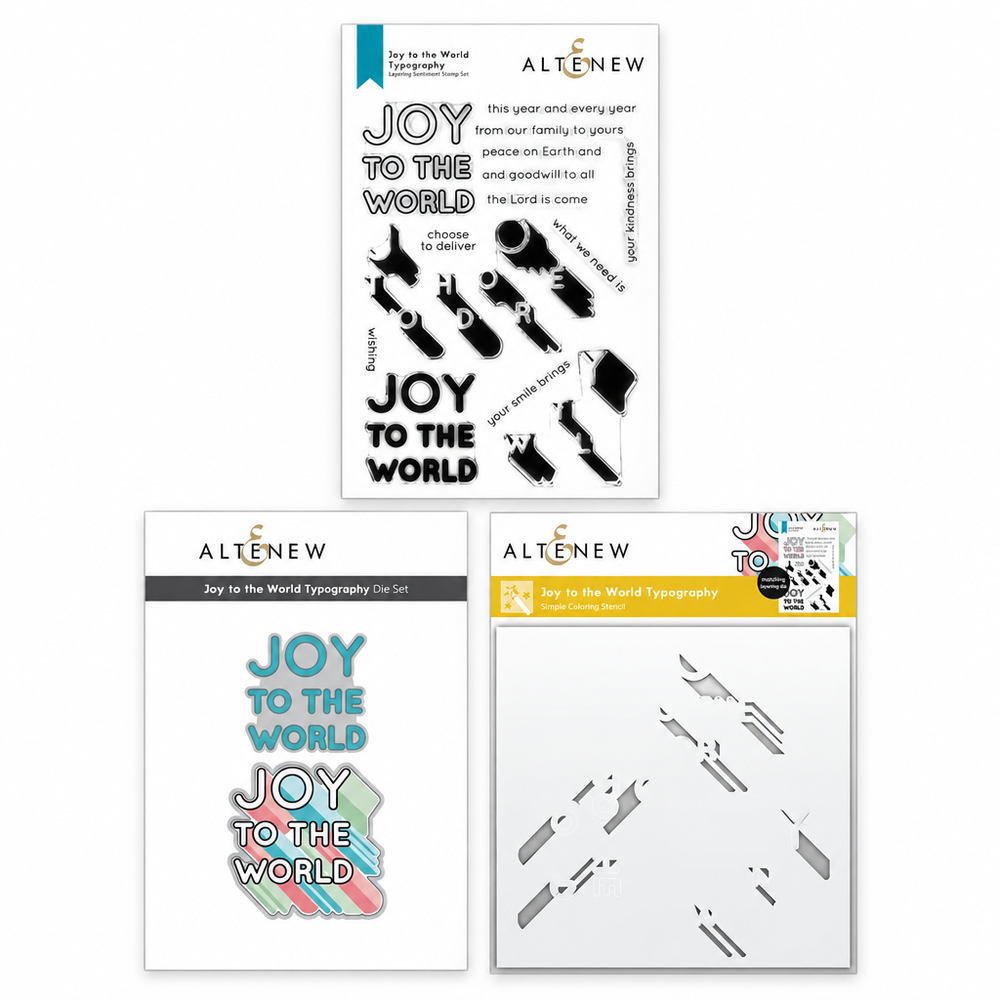 Altenew - Joy to the World Typography Bundle