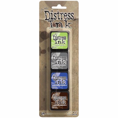 Distress Mini Ink Pads 4/Pkg Kit 14 - Krafters Cart