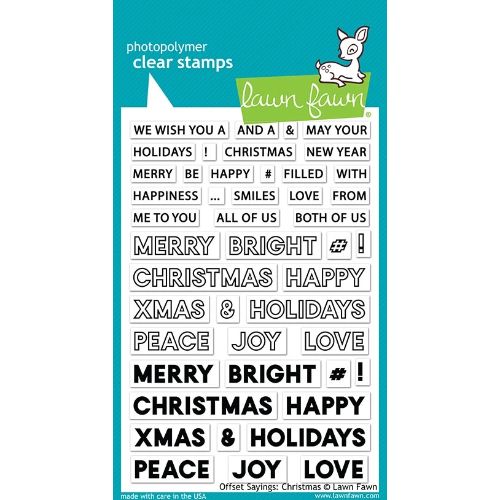 Lawn Fawn - Offset Sayings: Christmas