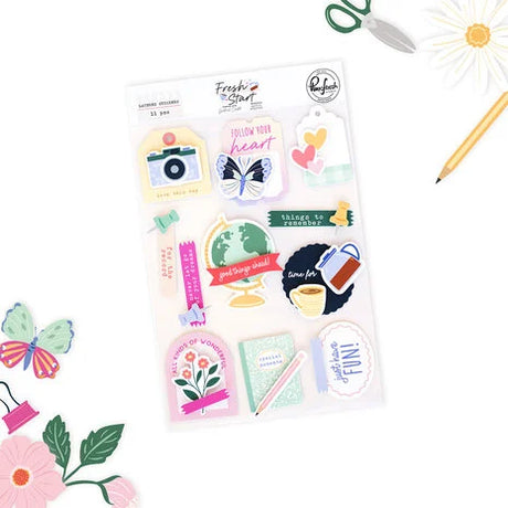 Pinkfresh Studio Fresh Start Layered Stickers by Kaitlin Sheaffer (320526)