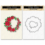 The Ton Stamps - Poinsettia Wreath Bundle
