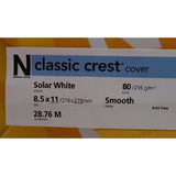 Neenah 80lb Classic Crest Cardstock 8.5"X11" 25/Pkg - Packed inhouse