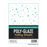 Gina K Designs - POLY-GLAZE Foiling Sheets - Tiny Hearts