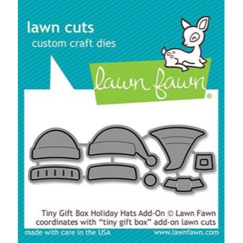 Lawn Fawn - Tiny Gift Box Holiday Hats Add-On