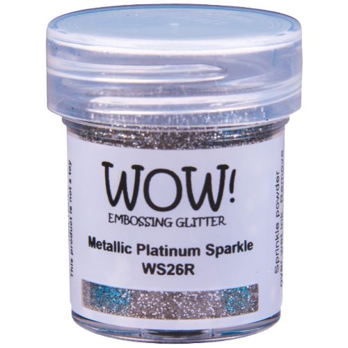 WOW! Embossing Powder 15ml Metallic Platinum Sparkle